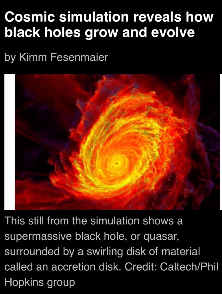 Cosmic simulation reveals how black holes grow and evolve – A New ...